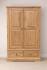Francis Solid Oak Large Wardrobe with 2 Drawers